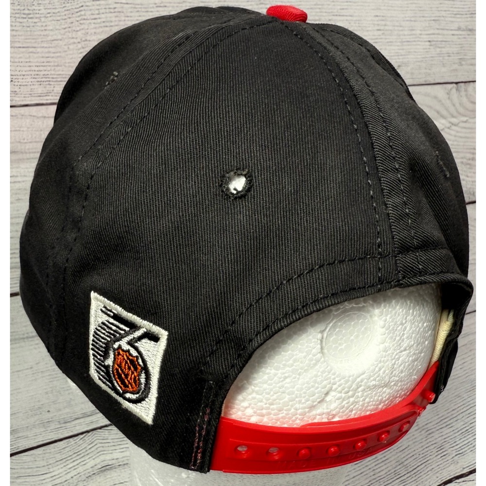 Chicago Blackhawks NHL The Games Cap BlackRed 75th Anniversary Snapback USA Made - Picture 2 of 9